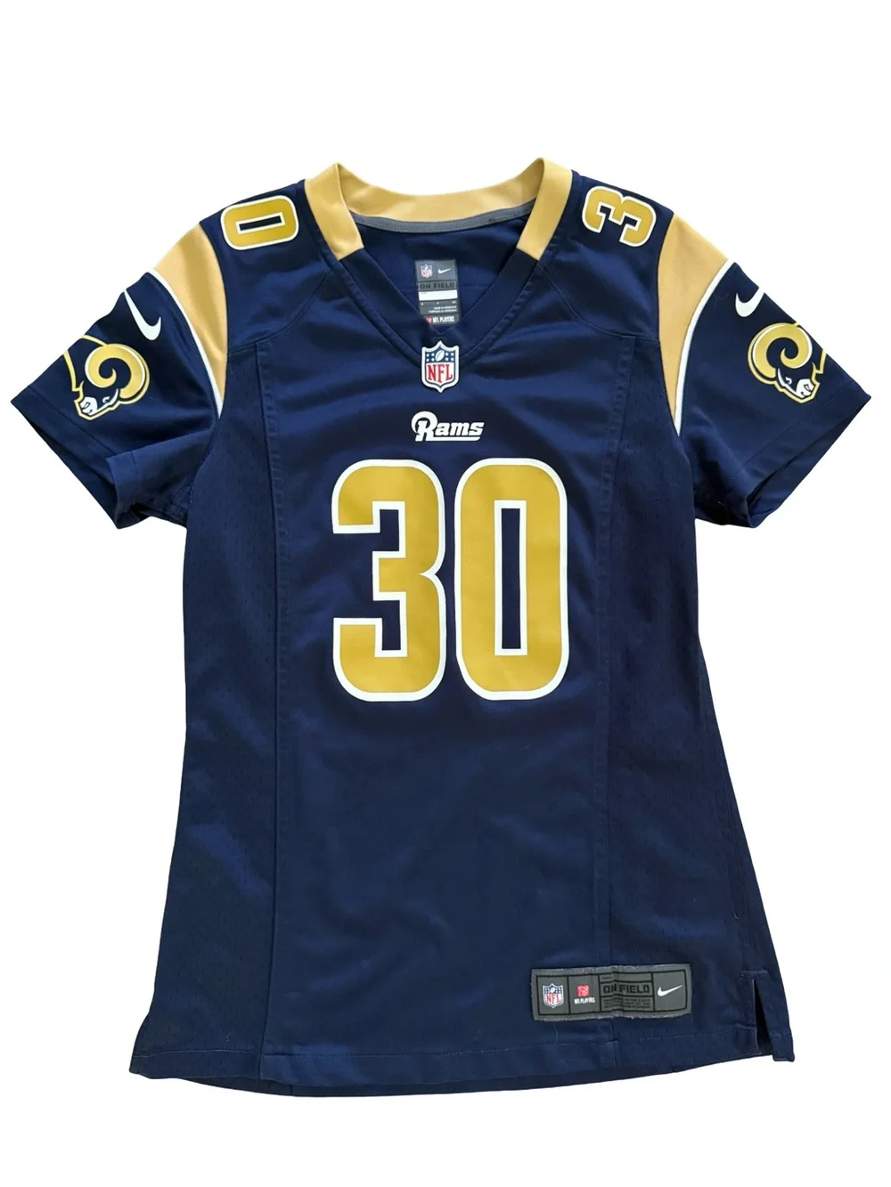 Nike Los Angeles Rams Todd Gurley II #30 Women’s Small NFL Jersey On Field